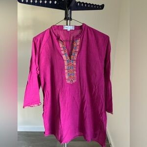 Westside XL Pink Tunic With Side Slits,21” Ptp for Diwali
